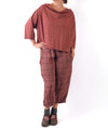 Cynthia Ashby Silas Check Pant in Henna