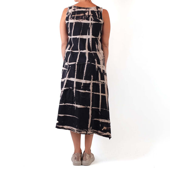 Cynthia Ashby Lara Dress in Black Graphic