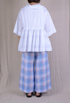 Krista Larson Agnes Pants in Plaid Linen