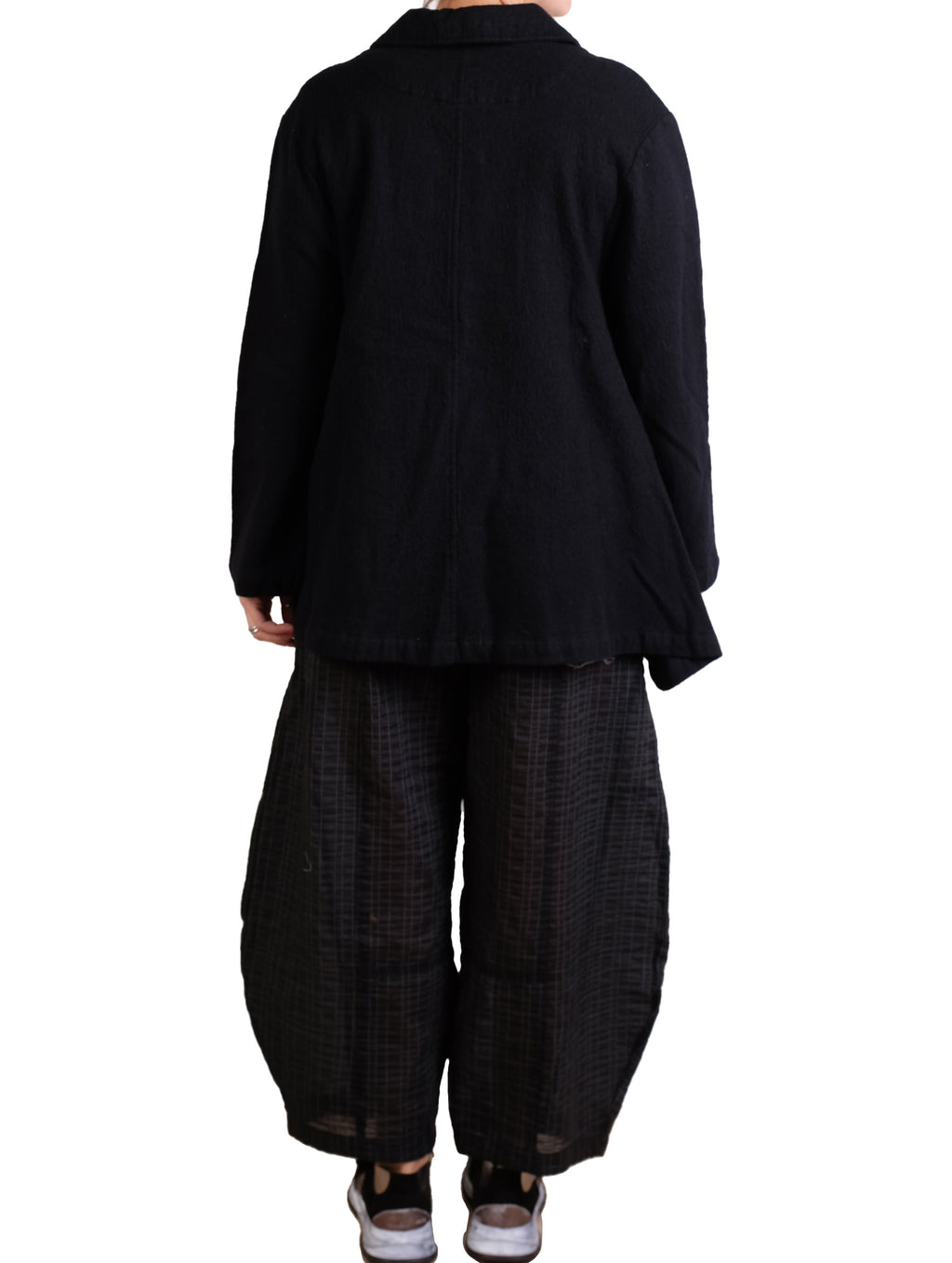 Dress To Kill Black WC Twisted Pocket Coat