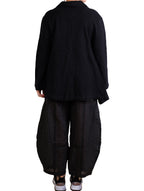 Dress To Kill Black WC Twisted Pocket Coat