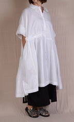 Moyuru White Cotton Dress