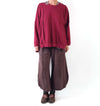 Bodil Mixed Pant in Mushroom