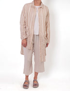 Cutloose Easy Crop Pant in Jicama Crinkle Check