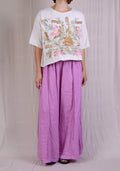 Krista Larson Crop Protea Tee in Alabaster