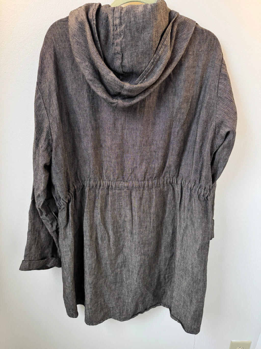 T2T Krista Larson Linen Hooded Jacket OS
