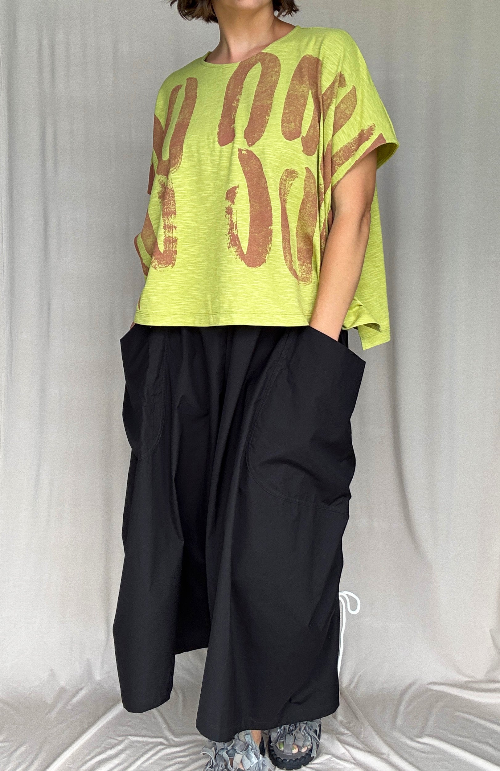 Moyuru Lime Knit Top