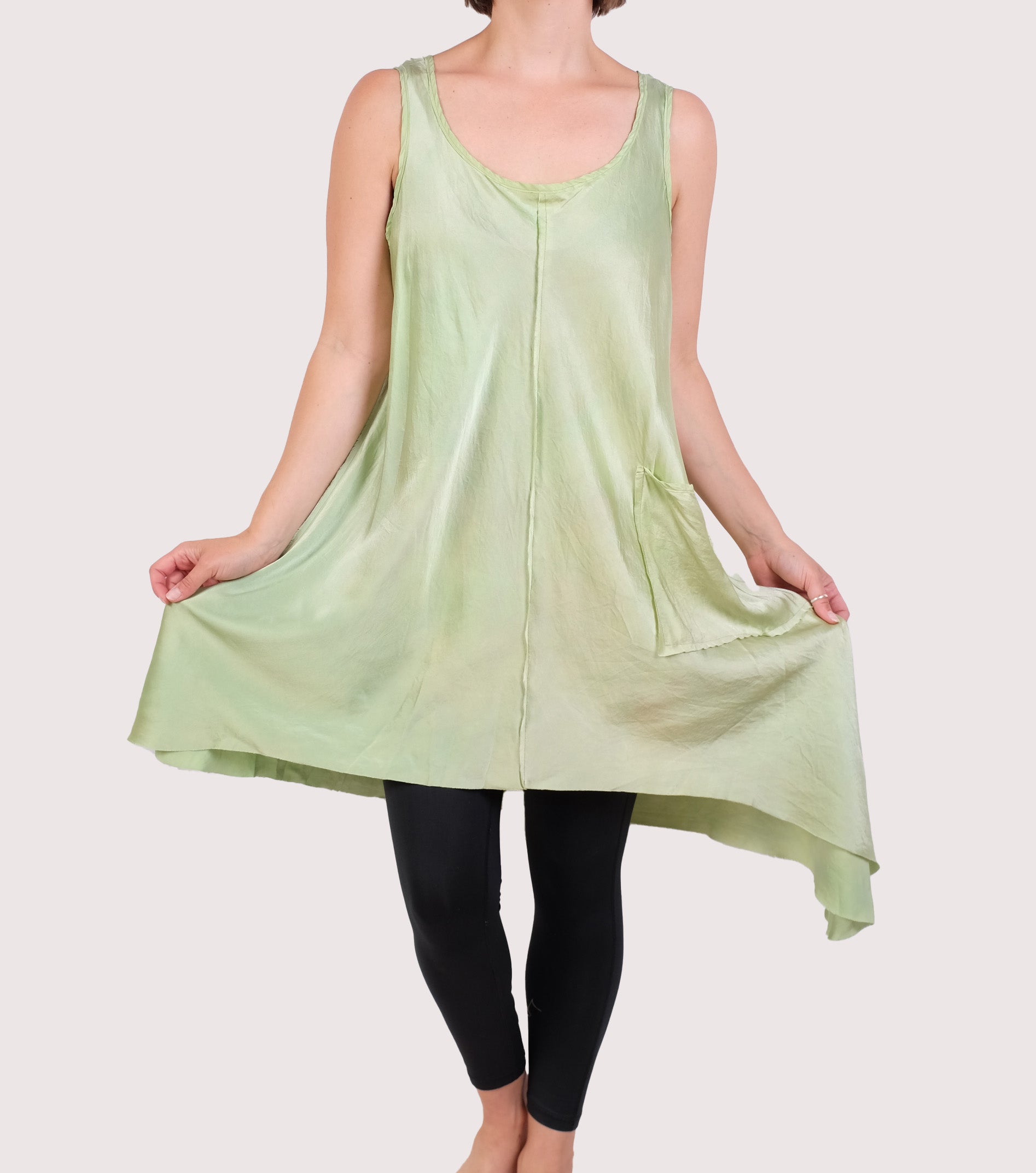 Robin Kaplan Charmeuse Asymmetric Tunic (Multiple Colors)