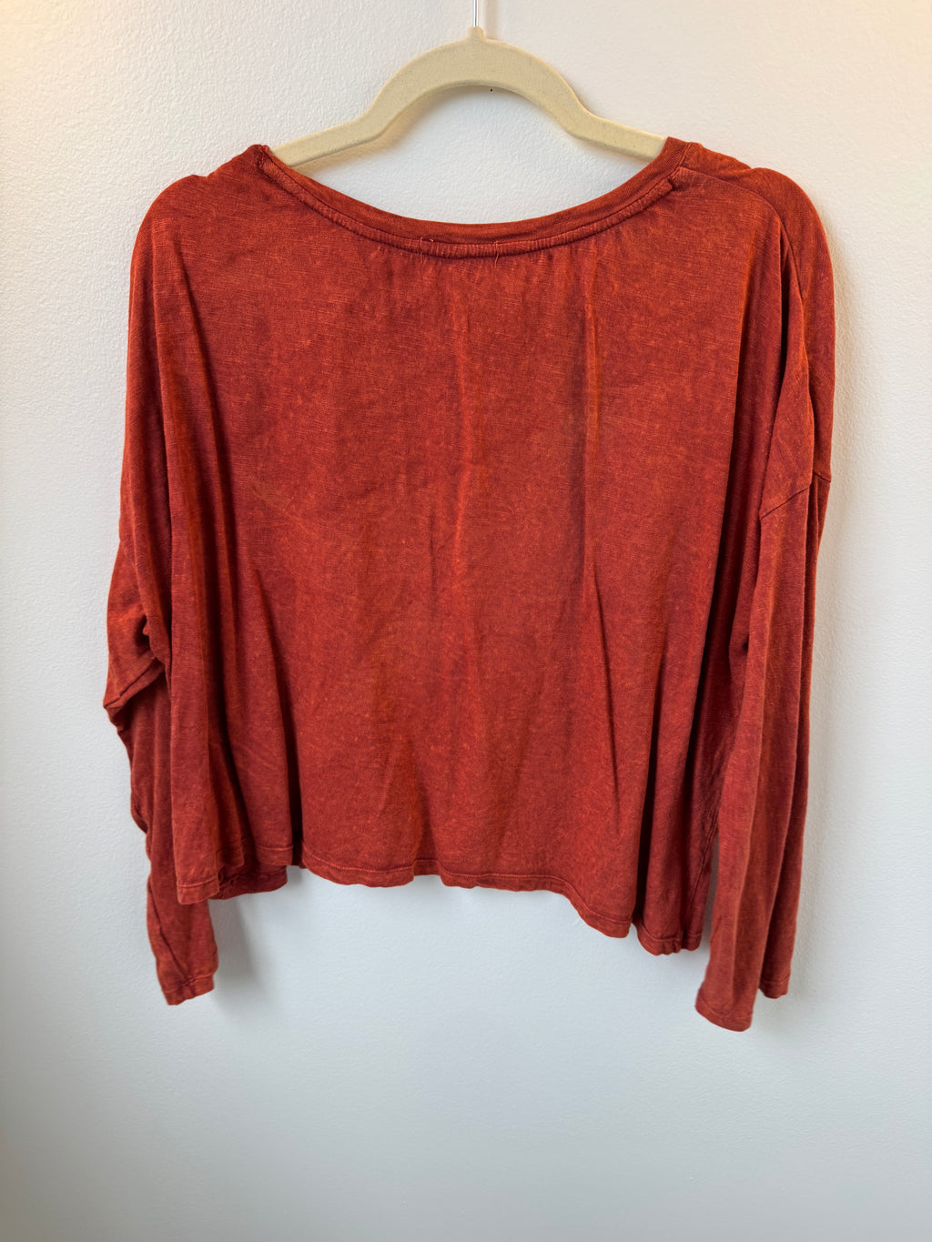 T2T Krista Larson Orange Stitched Tee One Size