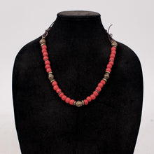  Debe Dohrer Red Powdered Glass Bead Necklace