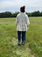 Krista Larson Santorini Shirt in Botanical Printed Cotton