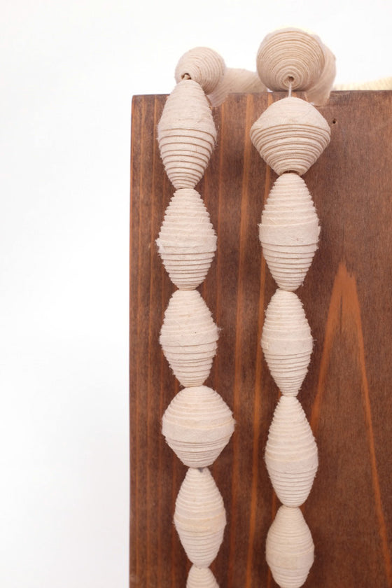 Handmade Cream Paper Necklace