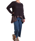 Cynthia Ashby Net Top in Dusk