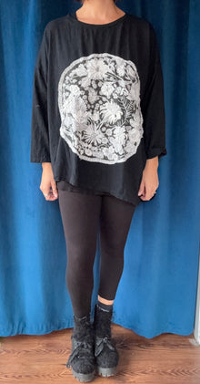  Krista Larson Wildflower LS Tee in Black