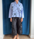 Paper Temples Lo Top in Blue Stripe/Star