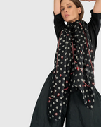 Alembika Wool Silk Scarf in Dots