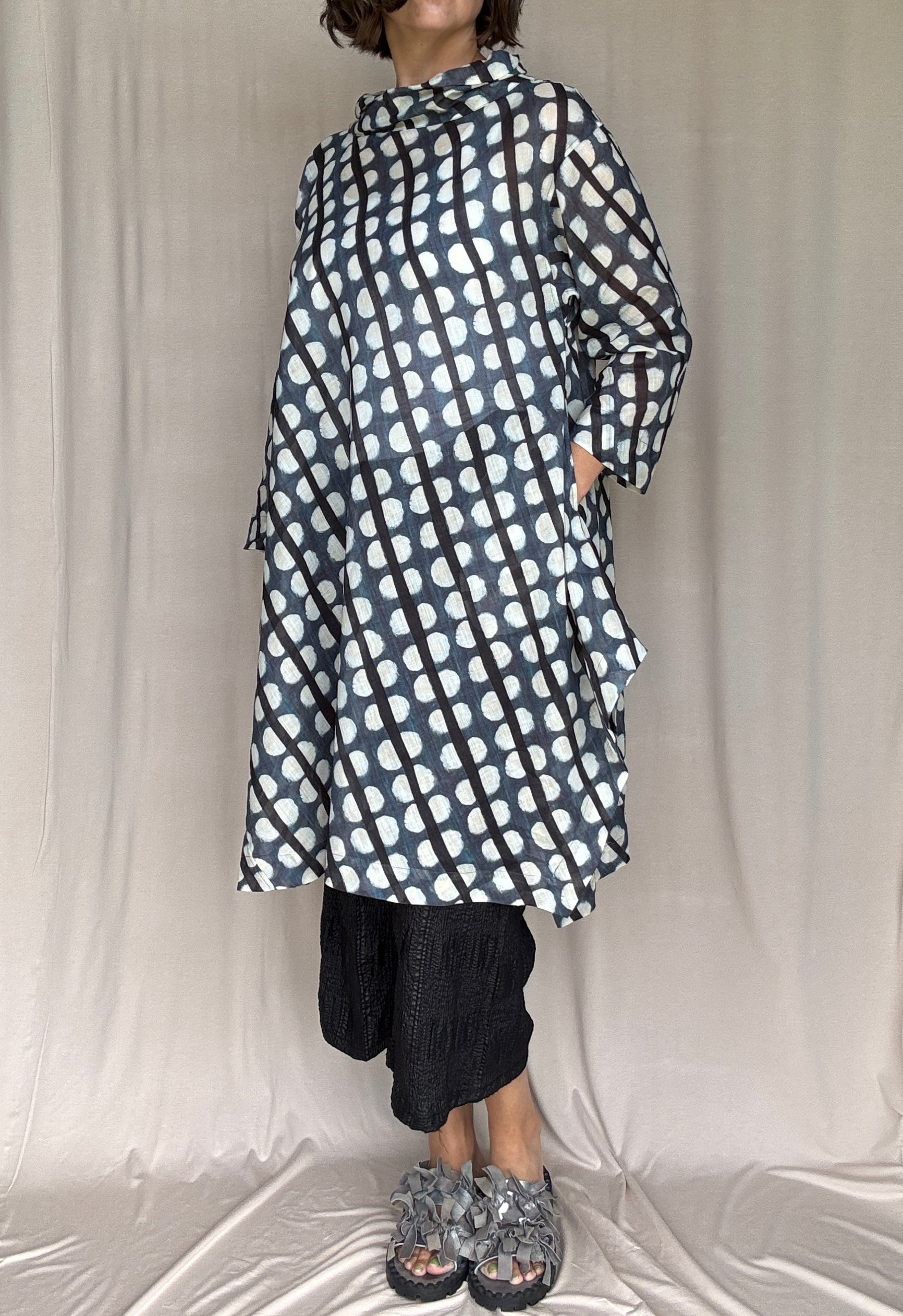 Moyuru Printed 3/4 Sleeve Tunic