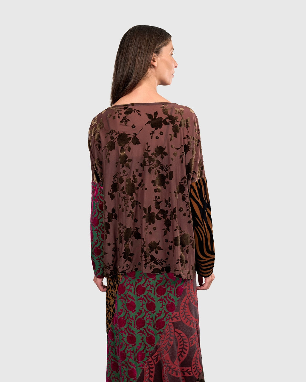 Alembika Cut Velvet Boxy Top