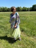 Burnout Silk One Size Drape Top