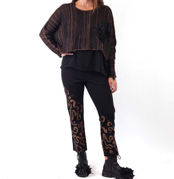 Paper Temples Astoria Sweater in Tigers Eye