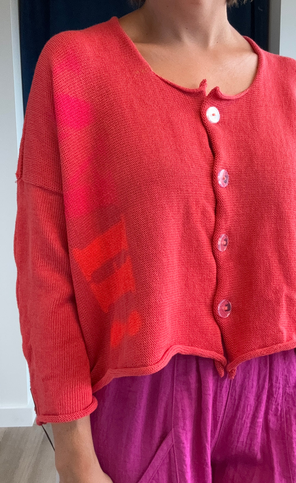 Paper Temples Nelson Cardy in Coral