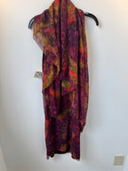 T2T Vintage Chiffon Print Dress and Scarf (fits like a small)
