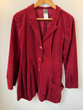 T2T Lilith Red Corduroy Jacket Small