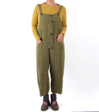 Grizas Linen Check Overalls
