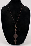 Debe Dohrer Old Ghana Pendant on Leather Necklace