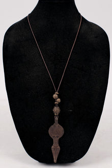  Debe Dohrer Old Ghana Pendant on Leather Necklace