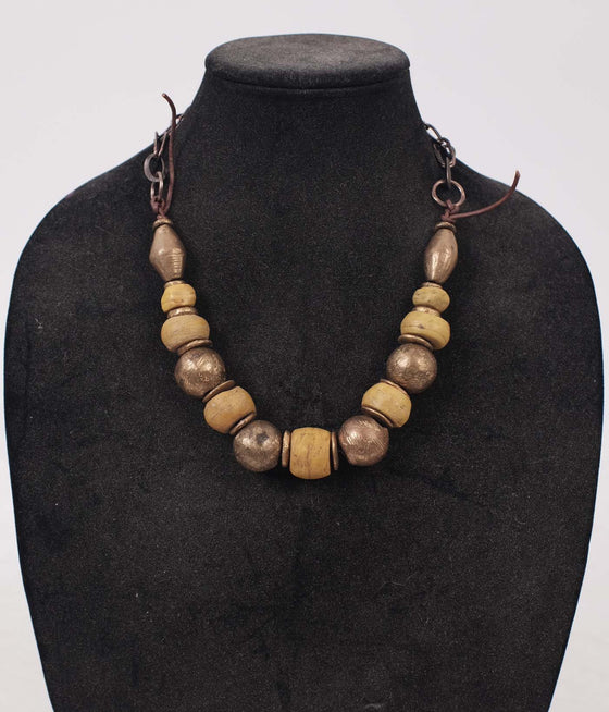 Debe Dohrer Mustard/Brass Necklace