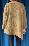 Krista Larson Applique Long Sleeve Tee in Peanut