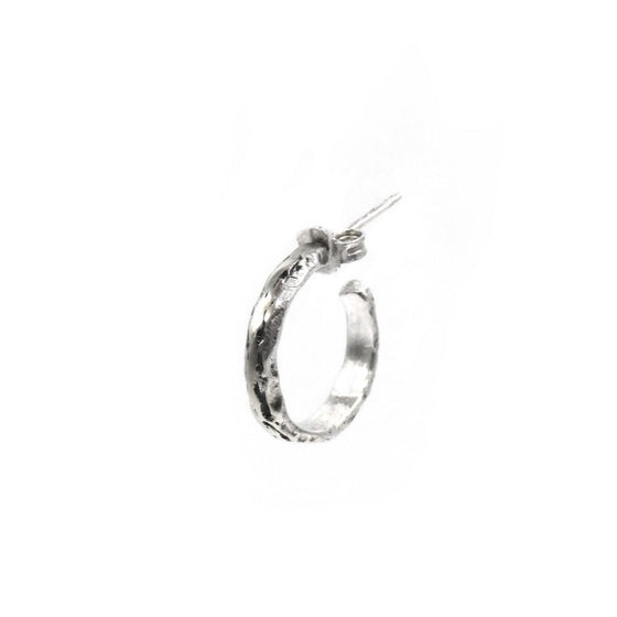 Enri Mars Silver Hoop Earrings