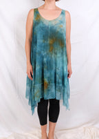 Robin Kaplan Mesh Tunic with Chiffon Trim (Two Colors)