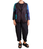 Mieko Mintz Tie Dye Circle Shibori Kantha Short Jacket
