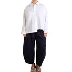 Dress To Kill Navy Heavy Cotton Linen Welt Pocket Pant