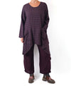 Bodil Plaid Tunic In Plum