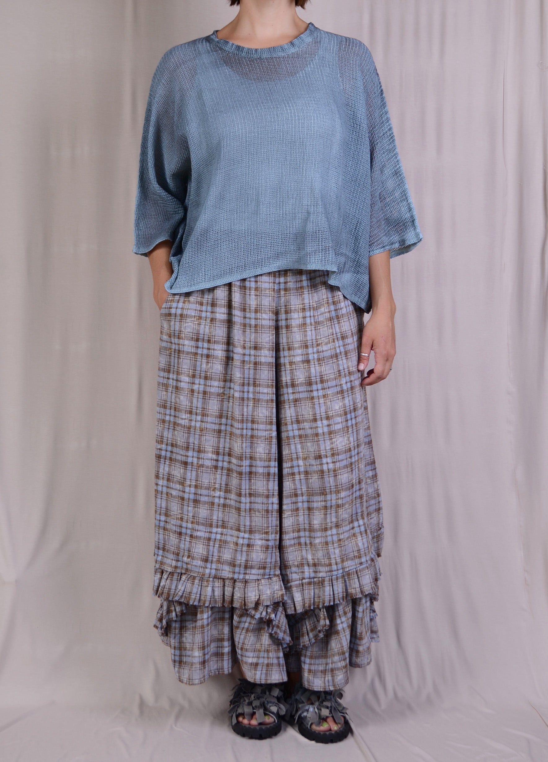 Cynthia Ashby Rex Mesh Tee in Glaze