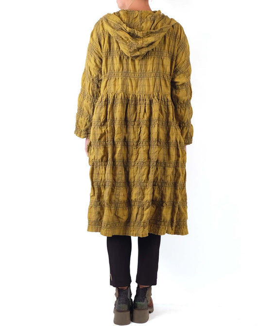 Dress To Kill Mustard Plaid Coat