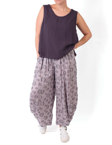  Dress To Kill Fly Pant in Mix Grey Bubbles