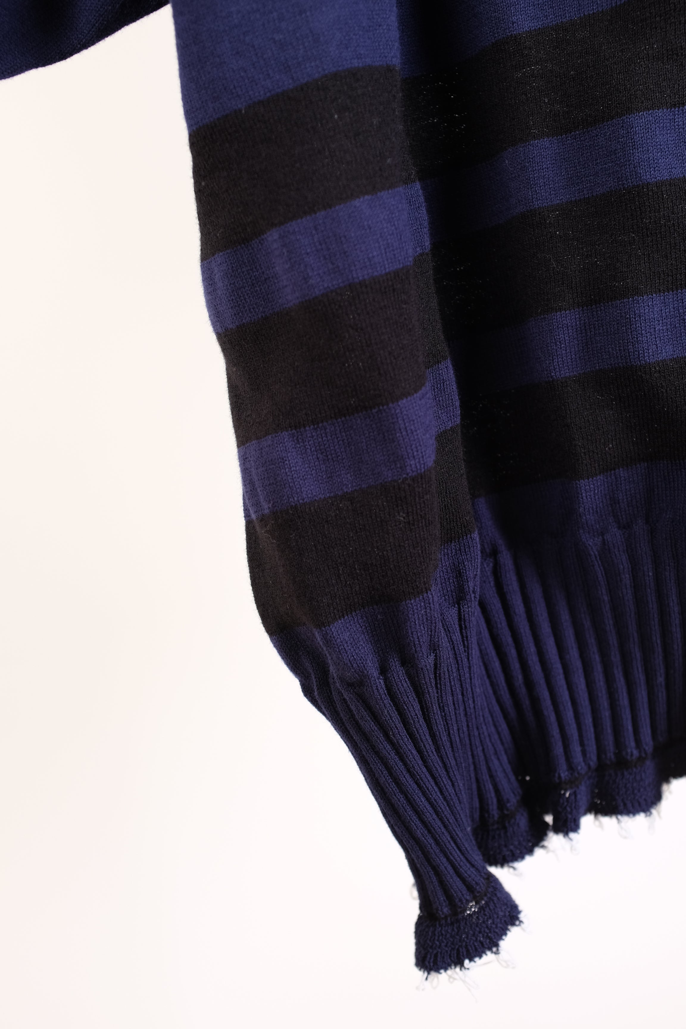 Serienumerica Asymmetric Sweater in BlackBlue