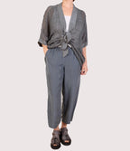 Grizas Grey Silk Trousers