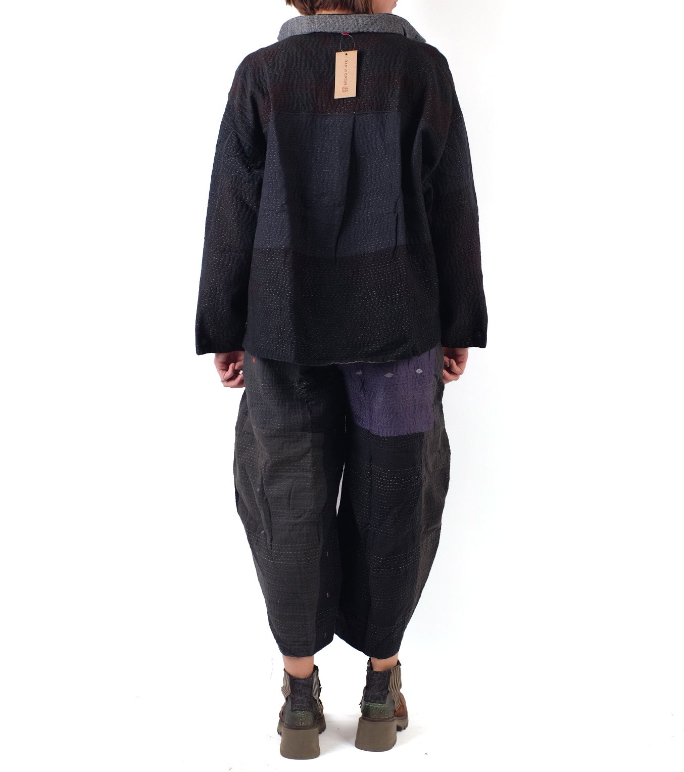 Mieko Mintz Jaipur Patch Kantha Lantern Pants