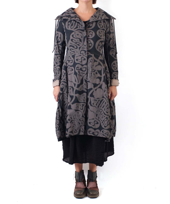 Rundholz Black Label Coat in Black Print