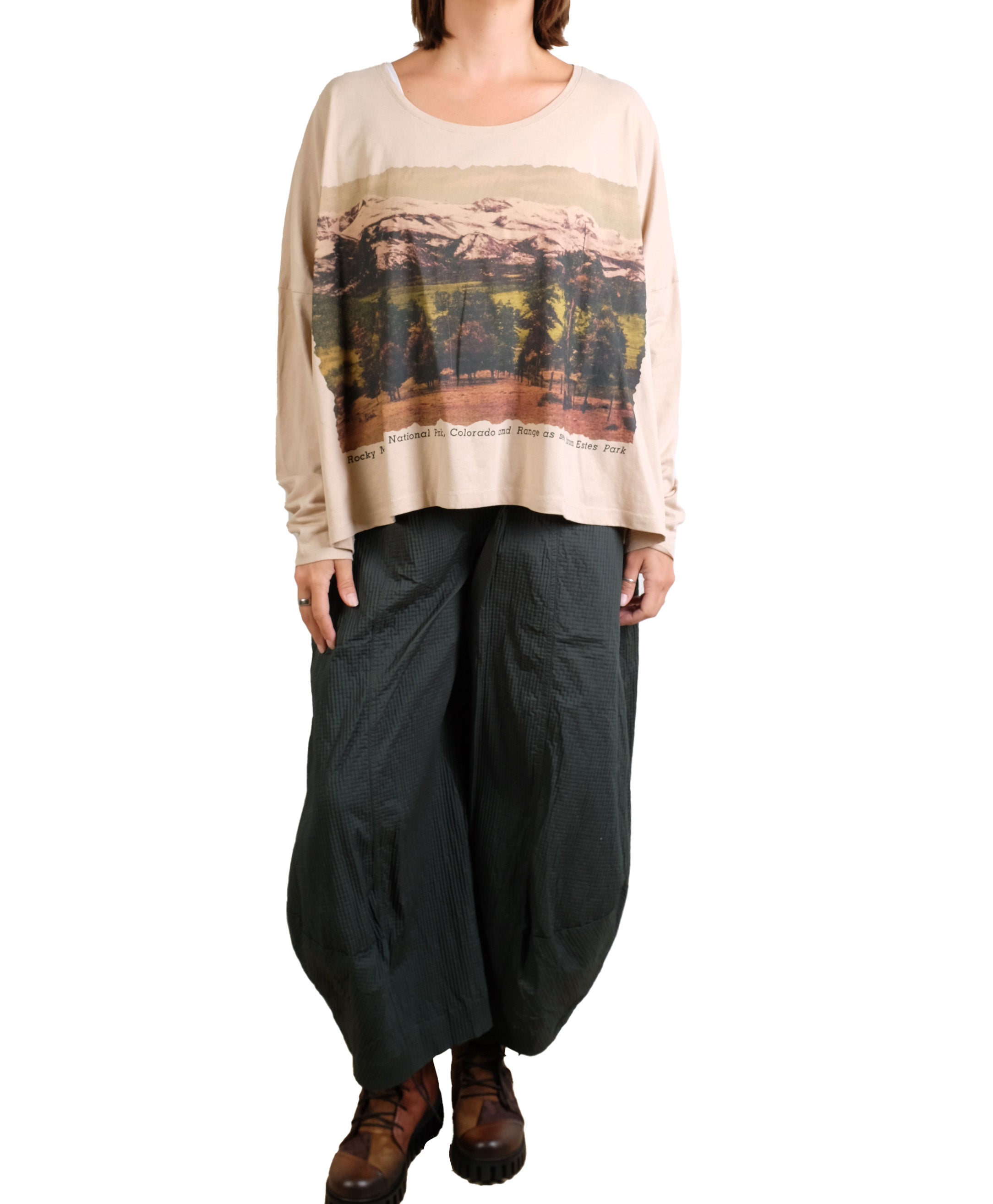Rundholz Black Label Oversized Tee in Forest Print