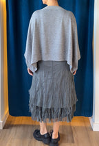 Gershon Bram Mesh With Plaid Lining Skirt
