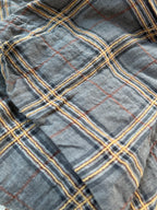 Dress To Kill Denim Mustard Plaid Tuck Up Shirt