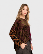 Alembika Cut Velvet Boxy Top