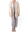 Krista Larson Billowy Cardigan in Oat Leaves Embroidered Cotton