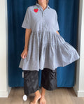Paper Temples Rara Dress in Gingham Embroidery